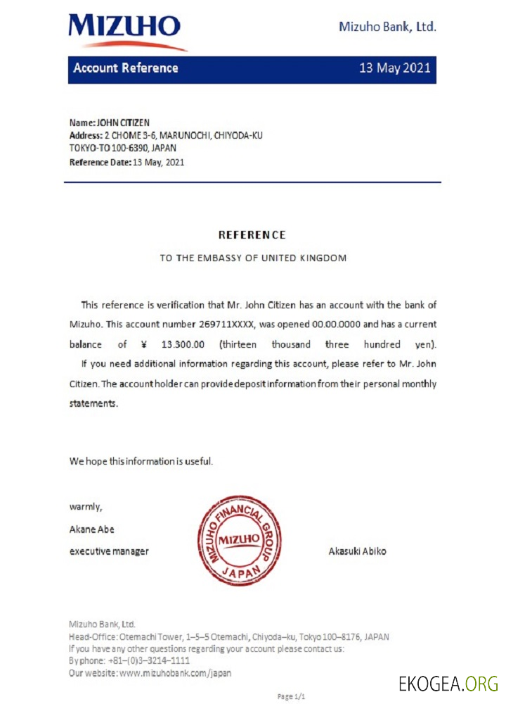 Japon , Mizuho , reference